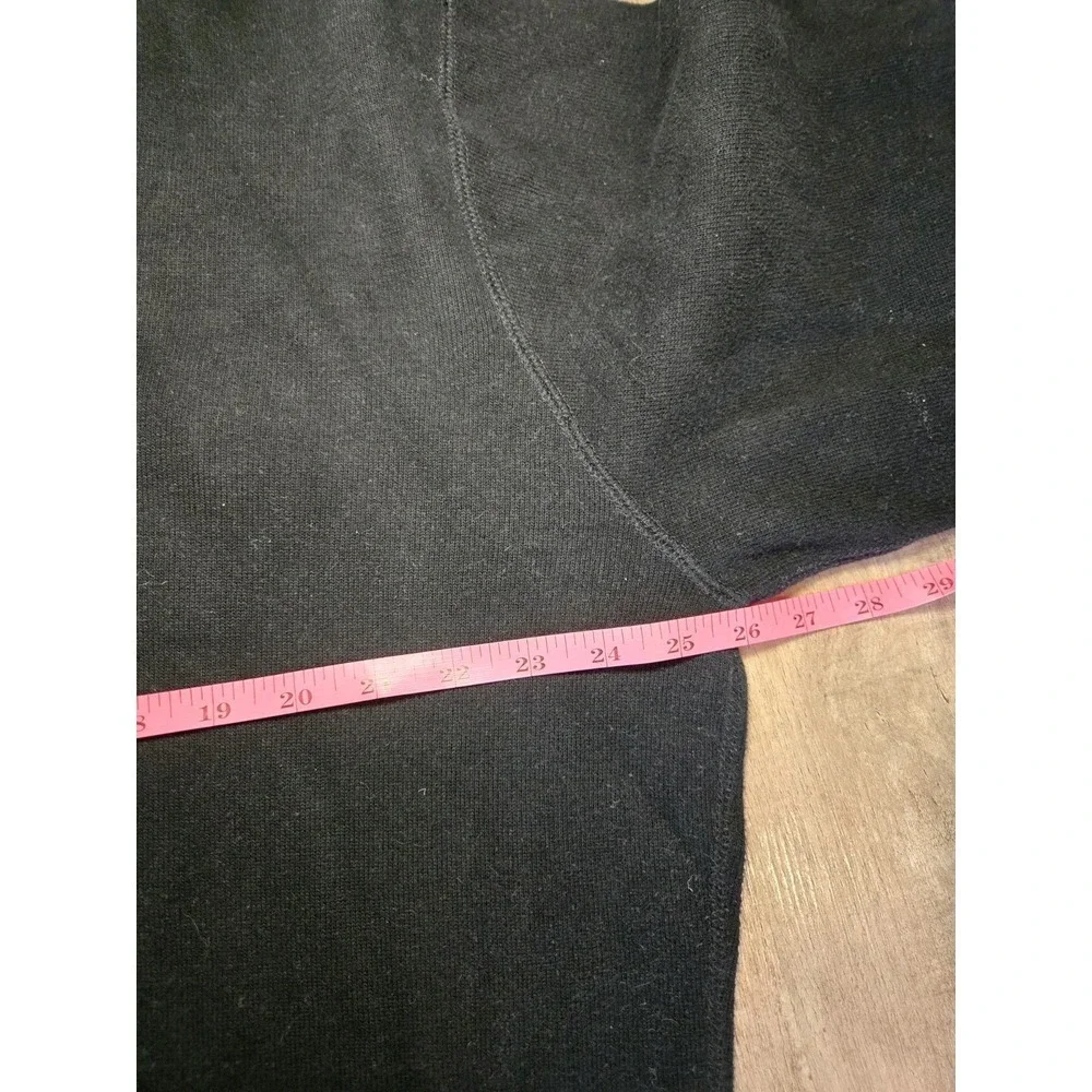 Caribbean Joe Mens Sweater Black‎ Cotton 1/4 Zip Long Sleeve Solid Pullover